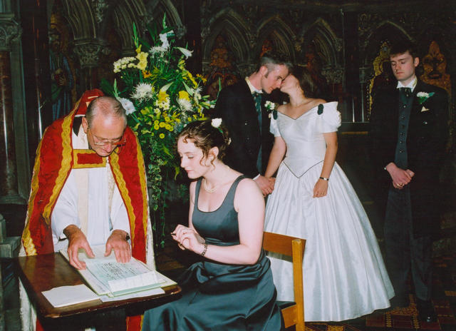 Signing the register